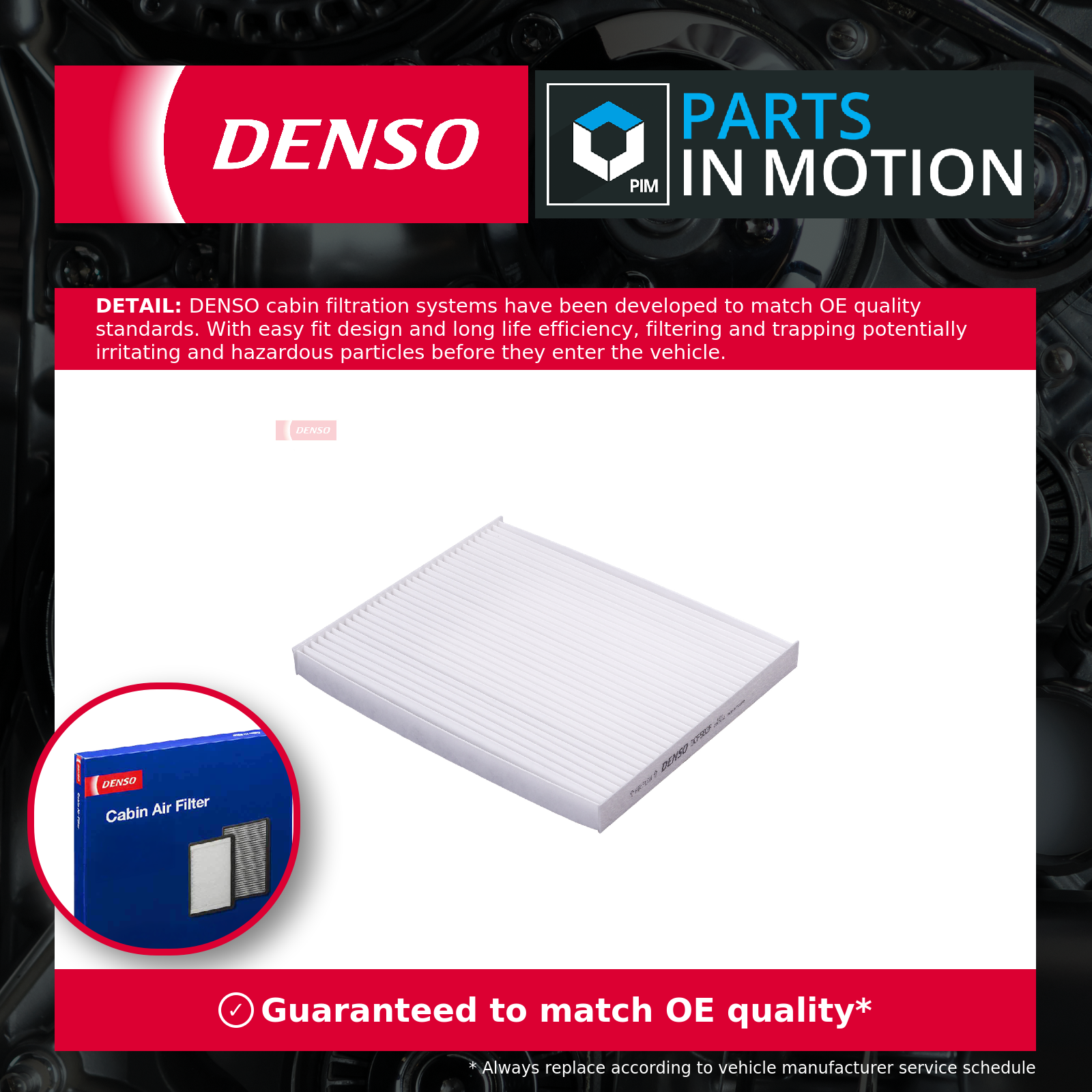 Cabin filter Particulate Filter DCF582P DENSO for KIA HYUNDAI - Image 3