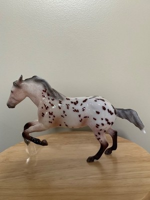 BREYER WEB SR CLASSIC RAMBLER GLOSSY BAY ROAN LEOPARD APPALOOSA WAHOO KING MOLD