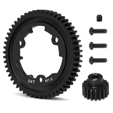 OGRC 54T 1 Mod Hardened Steel Spur Gear with 18T Motor Pinion for 