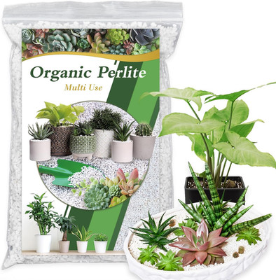 Organic Perlite for Plants, Enhances Soil Drainage and Aeration, Perfect Perlite