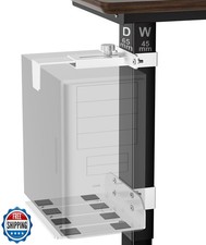 Under Desk PC Mount - No Drilling 40 lb Capacity, Computer Holder