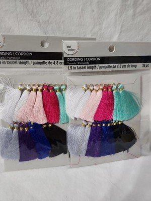 Bead Landing 1.9'' Colorful Tassels New In Package