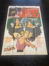 Santo en el Tesoro de Dracula (1969) 1 Sheet Original Movie Poster
