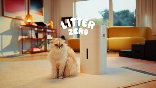 Litter Zero Premium Cat Litter Disposal System, 7-Layer Odor Lock, Smart Waste