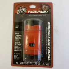 Trophy Taker Ambush Black Face Paint Stick Facial Concealment for Hunting .45 oz