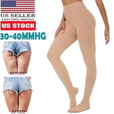 Pantyhose Stockings Compression Slimming Leg Relief 30-40mmHg Supports Therapy