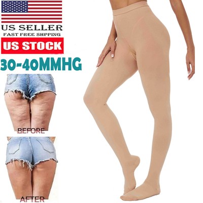 Pantyhose Stockings Compression Slimming Leg Relief 30-40mmHg Supports Therapy