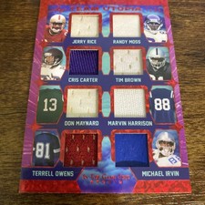 2022 Leaf In The Game Used Sports Team Utopia Jerry Rice, Randy Moss, Tim Brown 