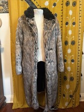 Authentic SpiritHoods Dire Wolf Faux Fur Collared Long Coat Unisex - L