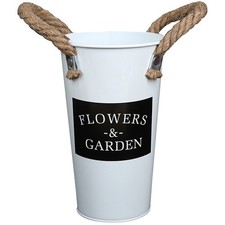 Vaso D'epoca Secchio Rustico Per Fiori Vasi Floreale Vintage