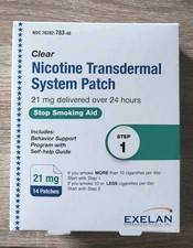 STEP 1 Nicotine Patches, Box Of 14 2-week Kit Free Self-help Guide EXP 12/28