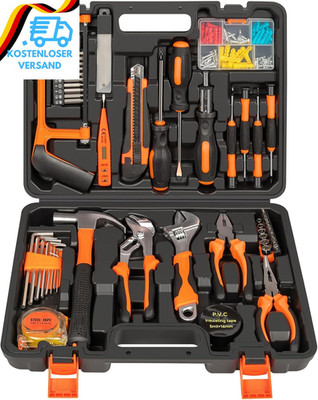 GALAX PRO Werkzeugkoffer 162Tlg - Haushalts Werkzeug-Set, Heimreparatur-Diy-Werk