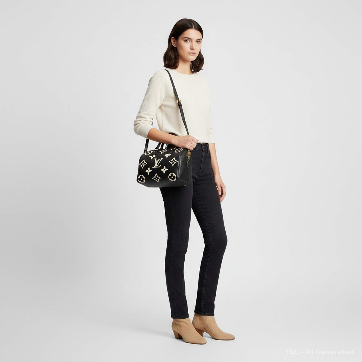 Louis Vuitton Speedy Bandouliere 25 Bicolor Monogram Empreinte
