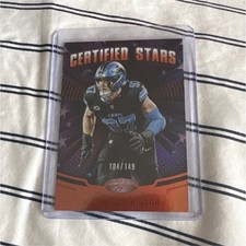 Panini 2025 Certified Stars Aidan Hutchinson Mirror Orange Detroit Lions /149