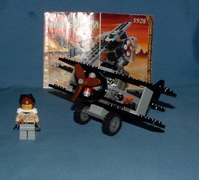 ADVENTURERS: BI-WING BARON PLANE SET 5928 - LEGO - 1998 - USED