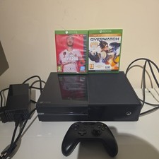 Microsoft Xbox One 500GB Console Model 1540 Black + Cables & controller + 2 game