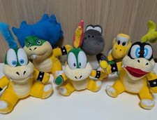 Nintendo Super Mario Plush Set 6 Piece Yoshi BowserJr KoopaTroopa Larry