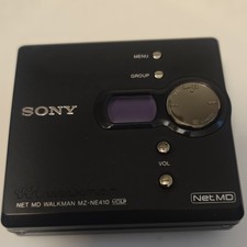 Sony Walkman MZ-NE410 Net MD MDLP Personal Minidisk, 4 Disks, Arm Case, Original