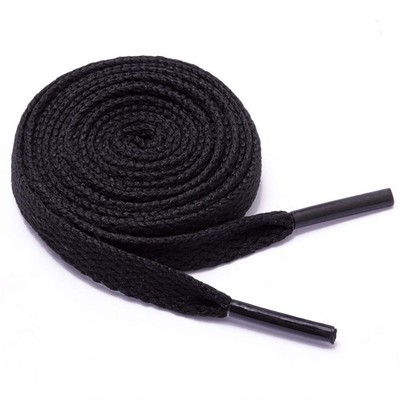 Flat Shoelaces, 2 Pairs, 29 Colours, Multiple Lengths, Black, 127cm 50'' Inc...