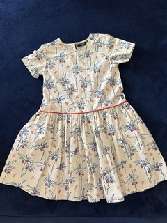 Rock Your Kid Girls Size 10 Fit & Flare Cotton Short Sleeve Palm Tree Dress