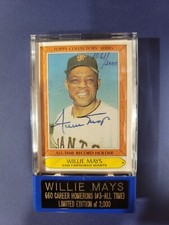 WILLIE MAYS Auto #1061/2000Authentic 1985 Topps Collectors' Series 