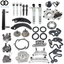 Timing Chain Kit Oil Pump Water Pump VTC Solenoid For 07-16 Cadillac Suzuki 3.6L