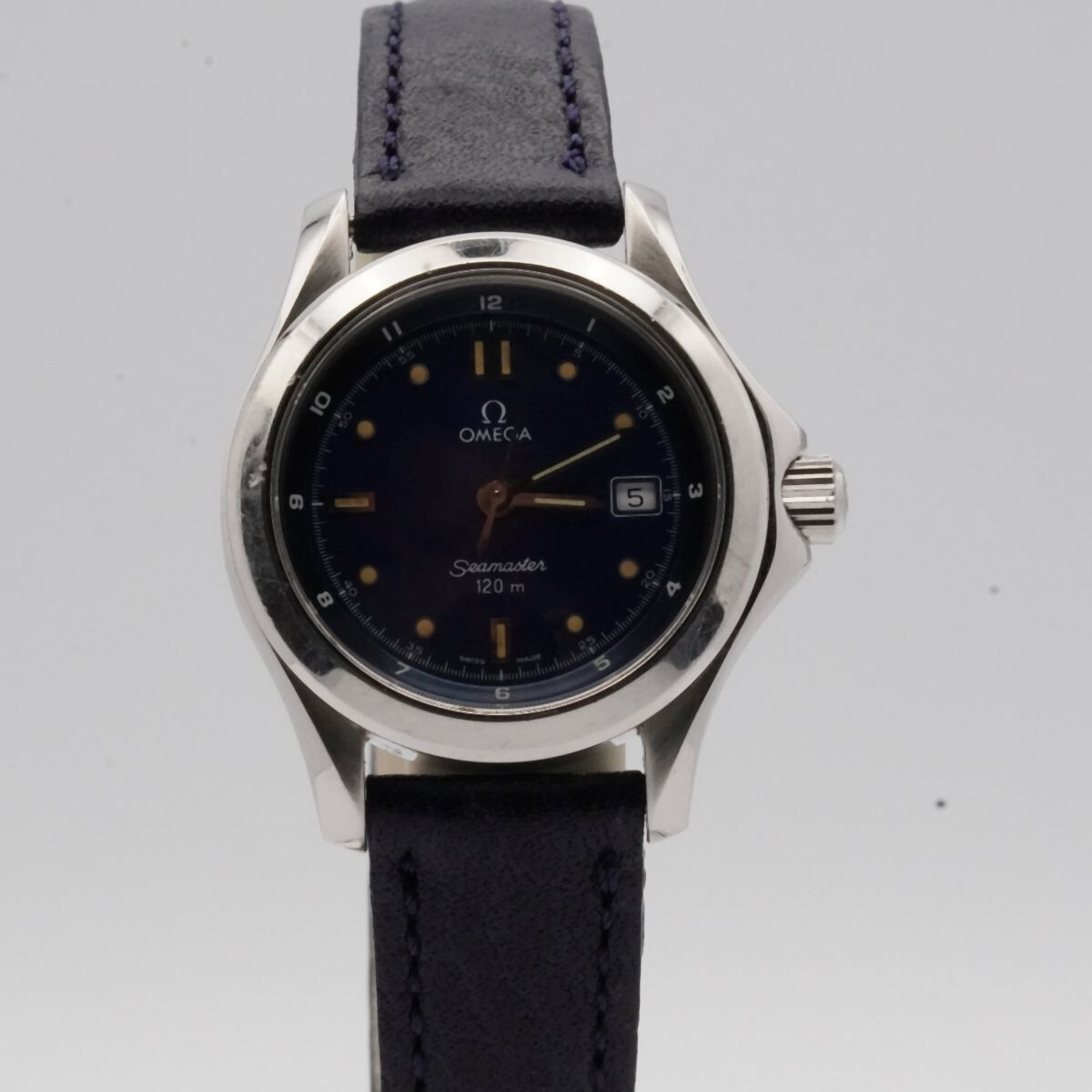 Omega Seamaster Steel Women with Leather