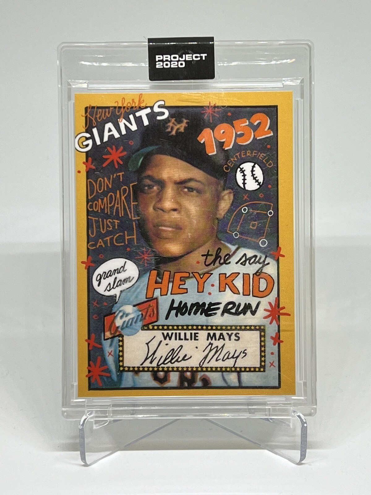 2020 Topps Project 2020 1952 Willie Mays by Sophia Chang #80 New York Giants