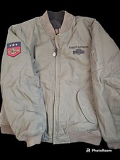 VTG Harley Davidson Reversible Bomber Jacket Size XL