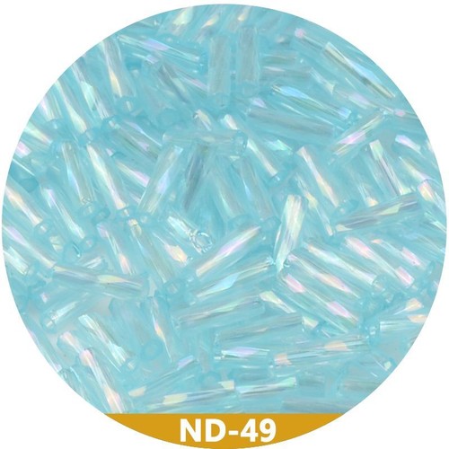 Tubo de giro Semilla de cuentas de vidrio checo Cuentas de corneta sueltas largas Hágalo usted mismo Joyería 2X6 mm 500 piezas - Imagen 43 de 44