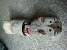 Cuddl Duds Sherpa Lined Critter Slipper Socks - Two Pack Cat and Pink (Sz 4-10)