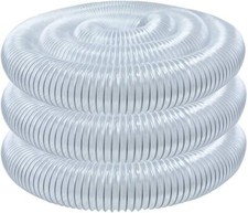 POWERTEC 4" x 20' Dust Collection Hose, 4 Inch Flexible PVC Dust Collector Hose