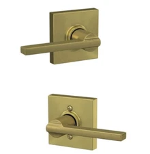 Schlage Latitude Passage Hall/Closet Door Handle with Collins Trim F10 LAT COL