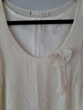 Shyde Paris Off White Silk Sleeveless Dress S France