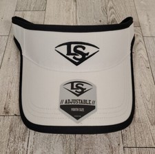 Louisville Slugger Visor YOUTH Baseball Softball OSFM White Adjustable Hat NEW