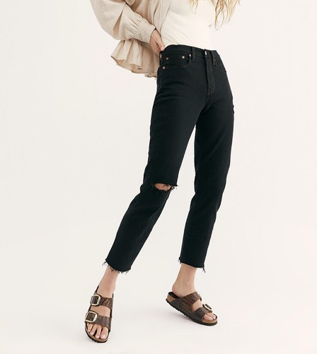 Free People levis black iconic wedgie 