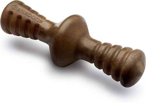 Zaggler Rolling Dog Chew Toy for Aggressive Chewers, Real Bacon, Made in USA, Gi - Bild 9 von 12