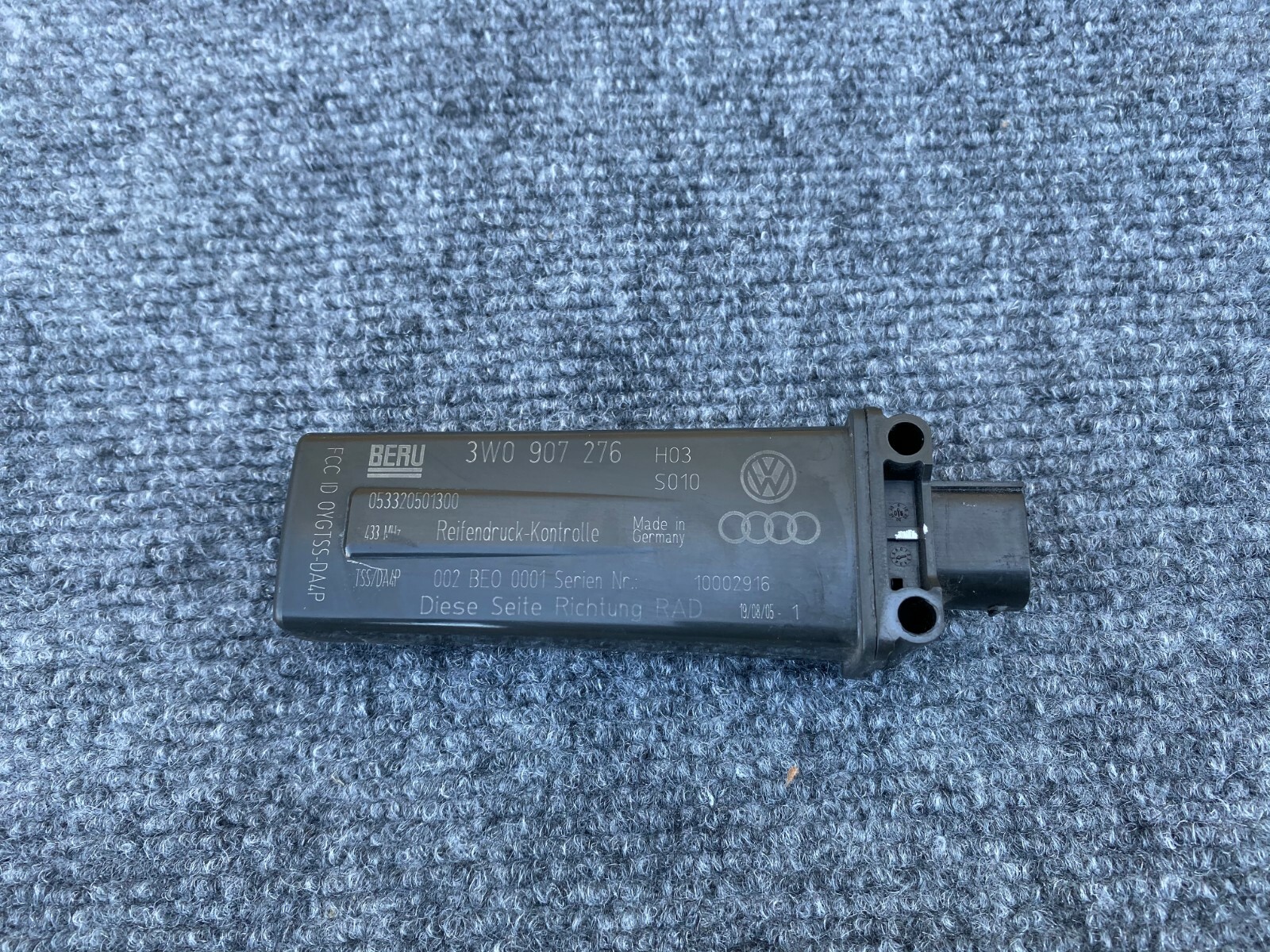 Bentley Flying Spur 2006-2010 Tpms sensor P/N 3W0907276