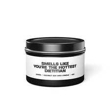 Dietitian Graduation Candle Gifts for Her Funny Scented Vanilla Coffee Tin