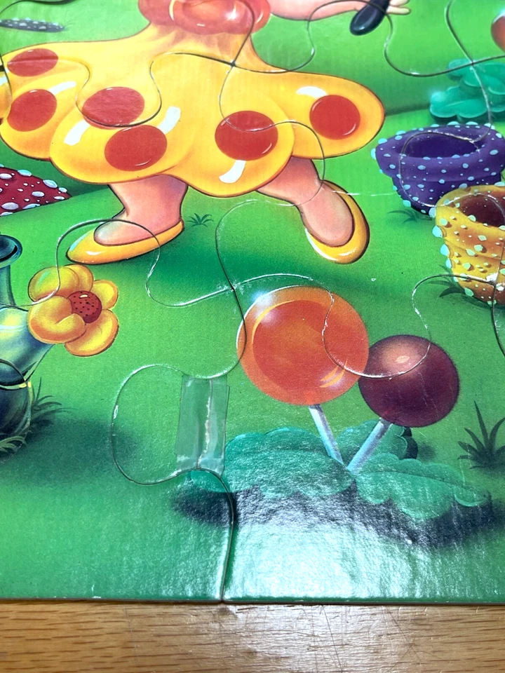 De colección Milton Bradley 35 piezas Juego Puzzle Candy Land Theme 1985 Edades 2-6; 22" x 17" Foto 4 de 4