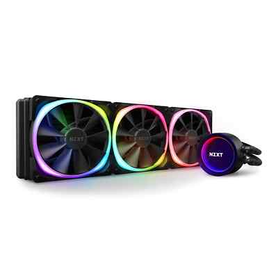 NZXT Kraken X73 RGB, 360mm All-In-One Hydro CPU Kühler mit RGB Beleuchtung, 3x 120
