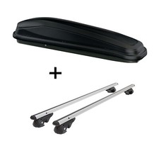 Dachbox JUEASY300+Dachtr&auml;ger VDP004 L f&uuml;r f&uuml;r Mercedes C-Klasse Kombi 93-14