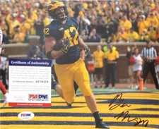 BEN MASON SIGNED AUTOGRAPH MICHIGAN WOLVERINES 8X10 PHOTO PSA/DNA COA GO BLUE!
