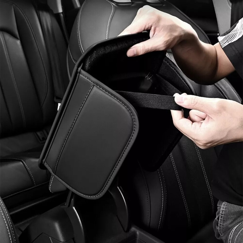 Car Armrest Cushion Cover Center Console Box Pad Mat with Pocket for ...