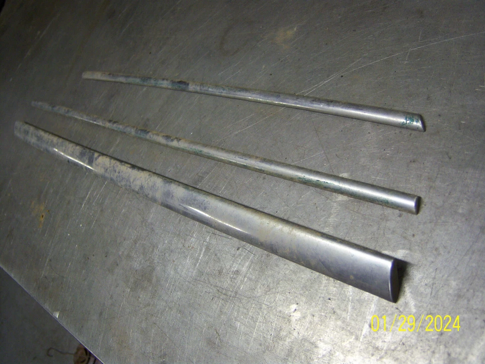 1946 47 Pontiac Streamliner Torpedo 4dr Door Trim 3 pc. Lowrider GM 41 42 Chevy - Image 2 of 4