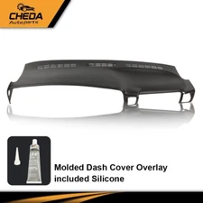 Molded Dash Cap Board Cover Dashboard Black Fit for 1999-2006 Silverado Sierra