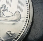Canada 1977 Nickel $1 VOYAGEUR NBU (Proof-Like) "Full Water Line" Type