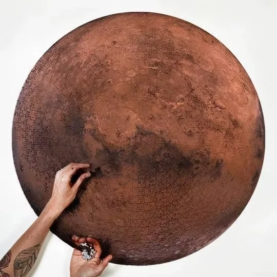 The Planet Mars 1000 piece Jigsaw Puzzle 26" Round NEW - Image 2 of 4
