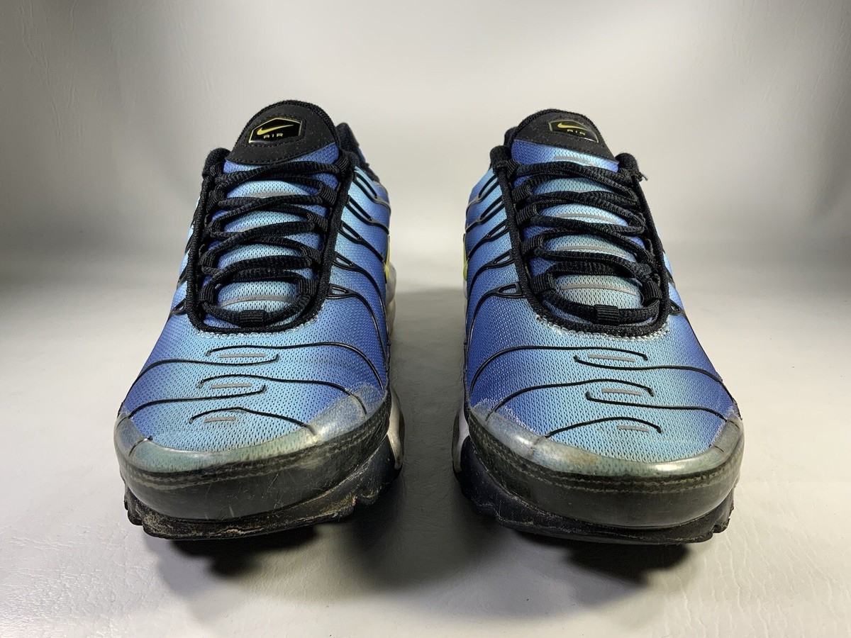 Nike Air Max Plus Tn Hyper Blue Black Yellow White Mens Size