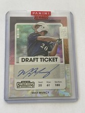 2021 Panini Contenders Draft Cracked Ice Ticket /23 Max Muncy #DT2-MM Auto A's